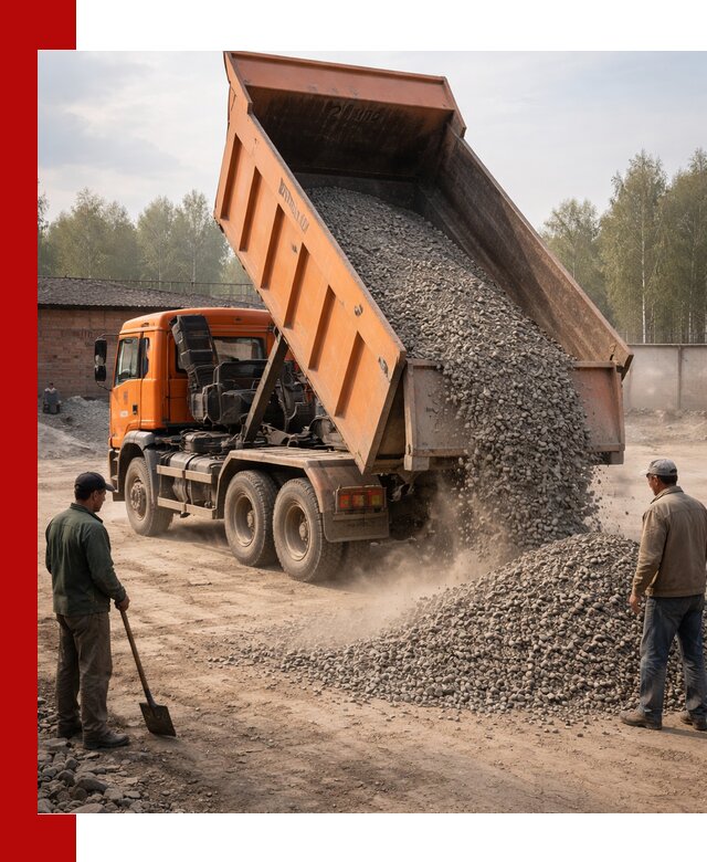 Доставка самосвалом 20 м3 в Кохме быстро и надежно