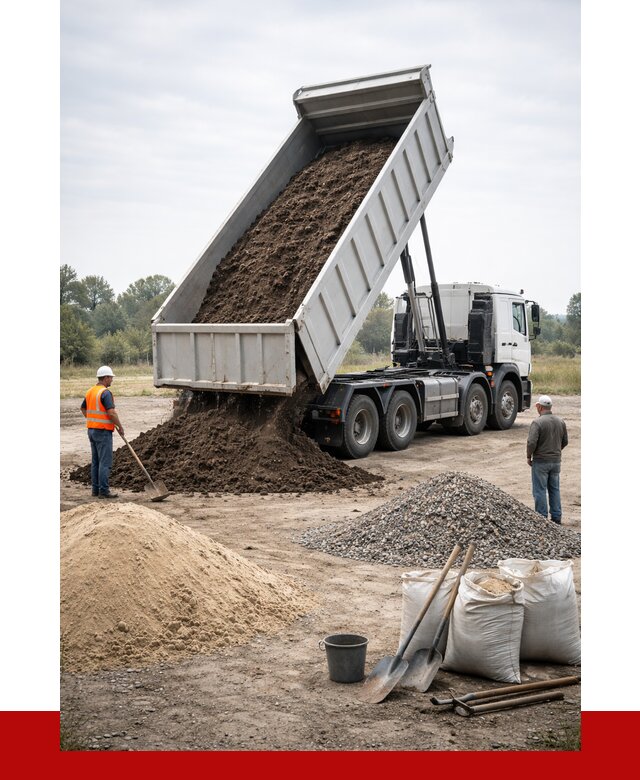 Доставка самосвалом 30 кубов в Кохме от 8830 р. | ПРОНЕРУДКхм