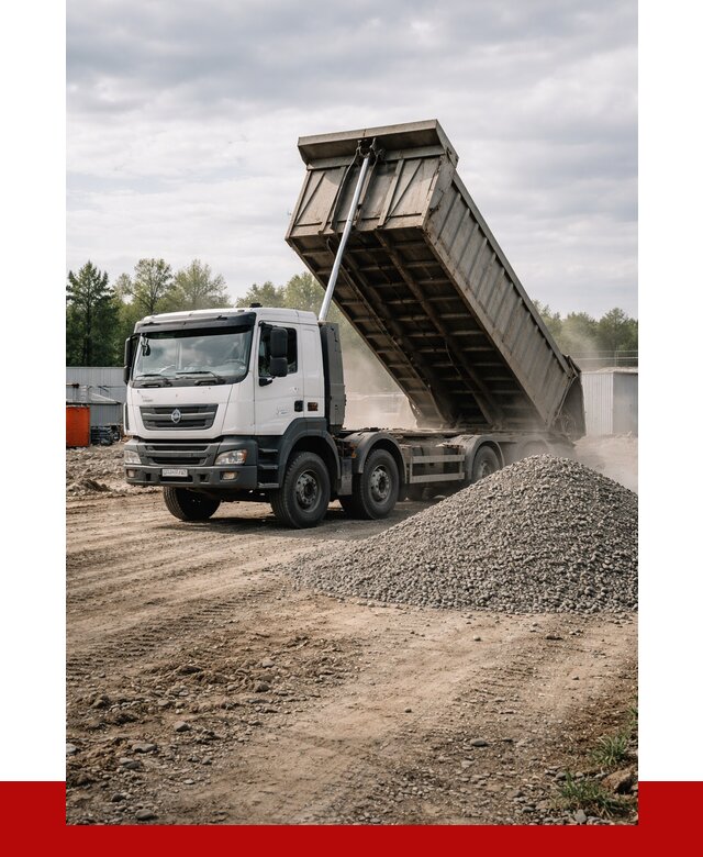 Доставка самосвалом 40 кубов в Кохме от 9349 р. | ПРОНЕРУДКхм