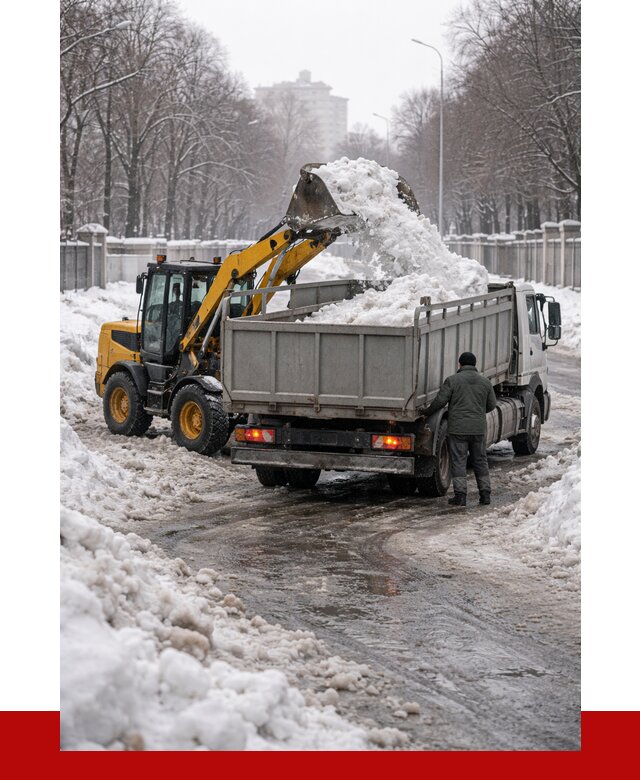 Вывоз снега с погрузкой в Кохме от 3636 р. ПРОНЕРУДКхм