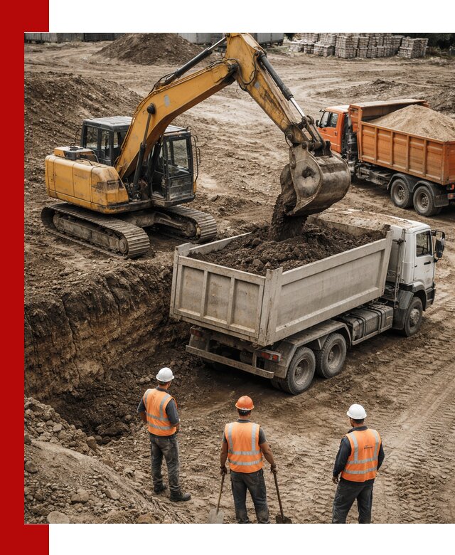 Разработка грунта для строительства и благоустройства в Кохме