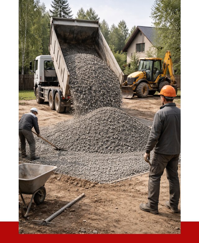 Отсыпка участка щебнем в Кохме от 6752 р. ПРОНЕРУДКхм