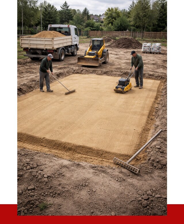 Устройство песчаной подушки в Кохме от 4675 р. ПРОНЕРУДКхм