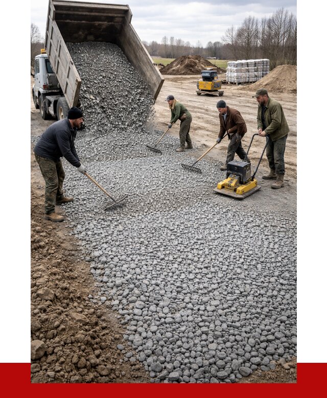 Устройство щебеночной подушки в Кохме от 4675 р. ПРОНЕРУДКхм